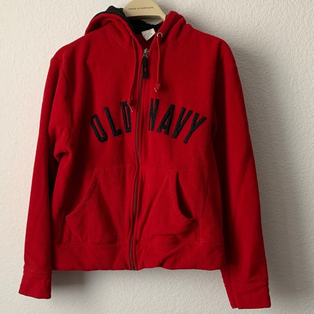 Old Navy Red Full-Zip Jacket